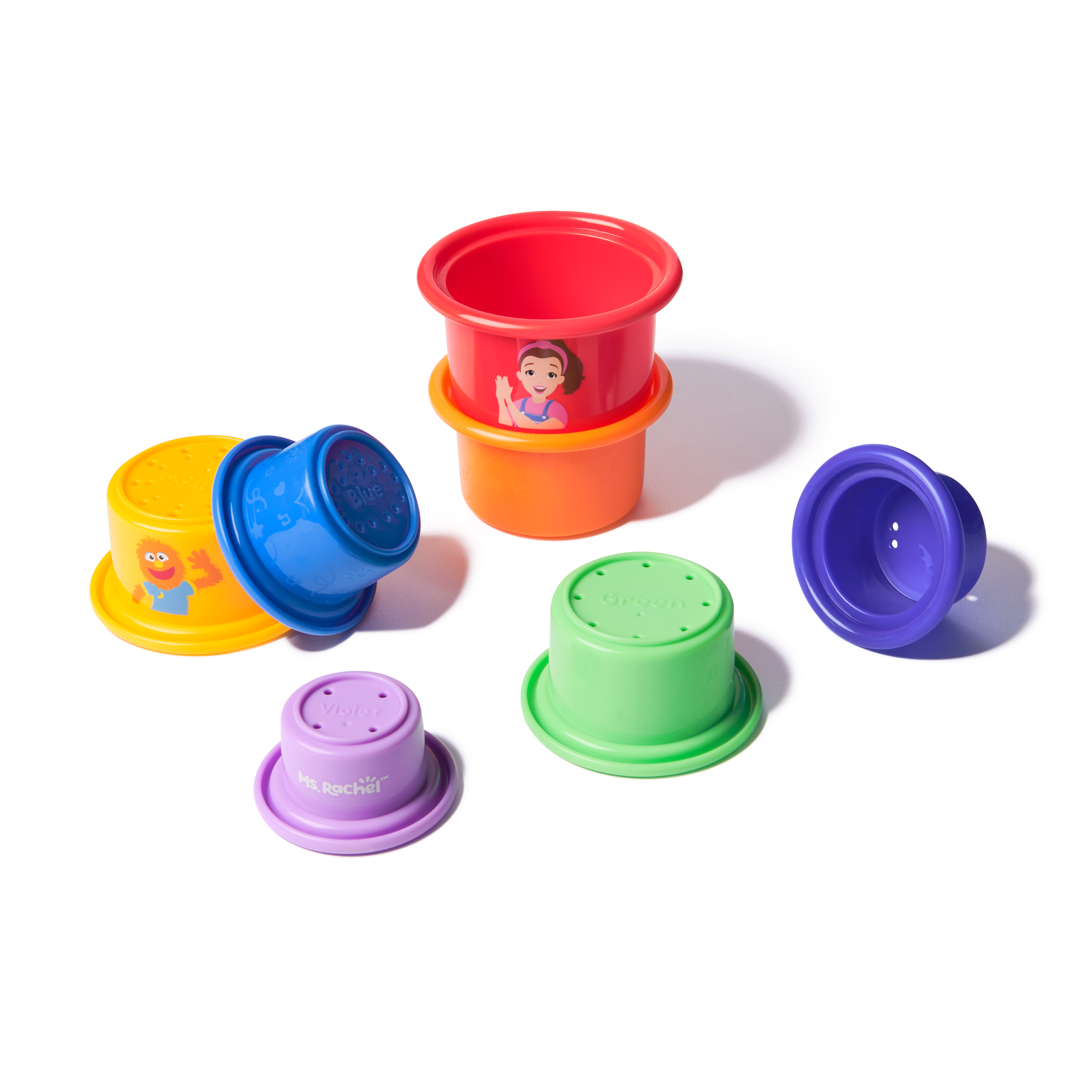 Shipping Rack Stacking Cup Rainbow Stacking Cups – Ms Rachel | Official Site