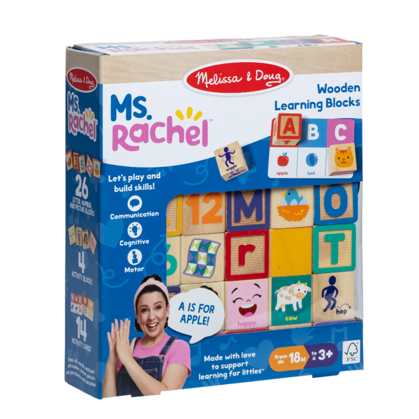Wooden Learning Blocks – Ms Rachel | Official Site